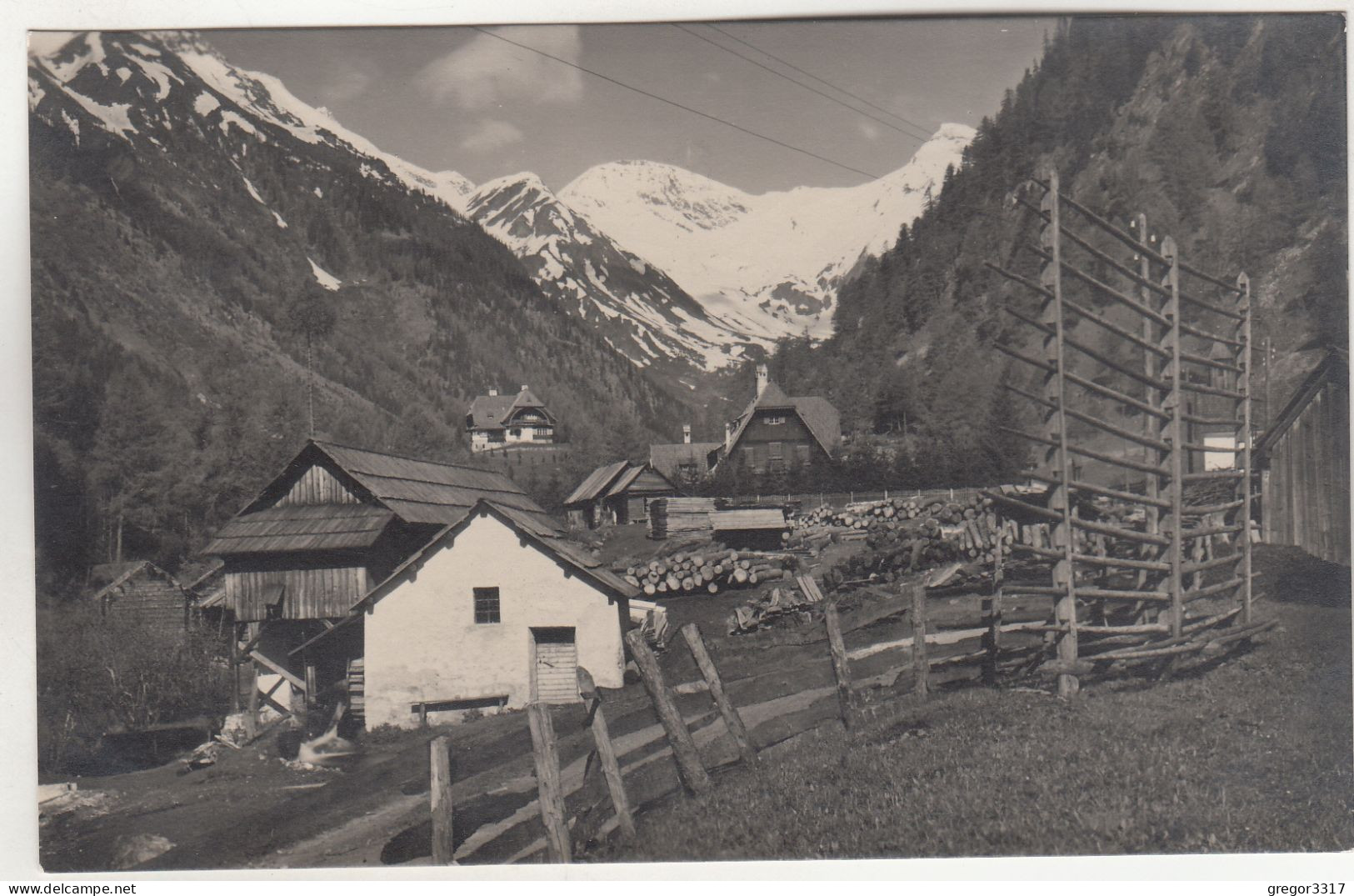 C9935) MALLNITZ I. Kärnten - PARTIE - Haus Details U. Weg ALT - Mallnitz