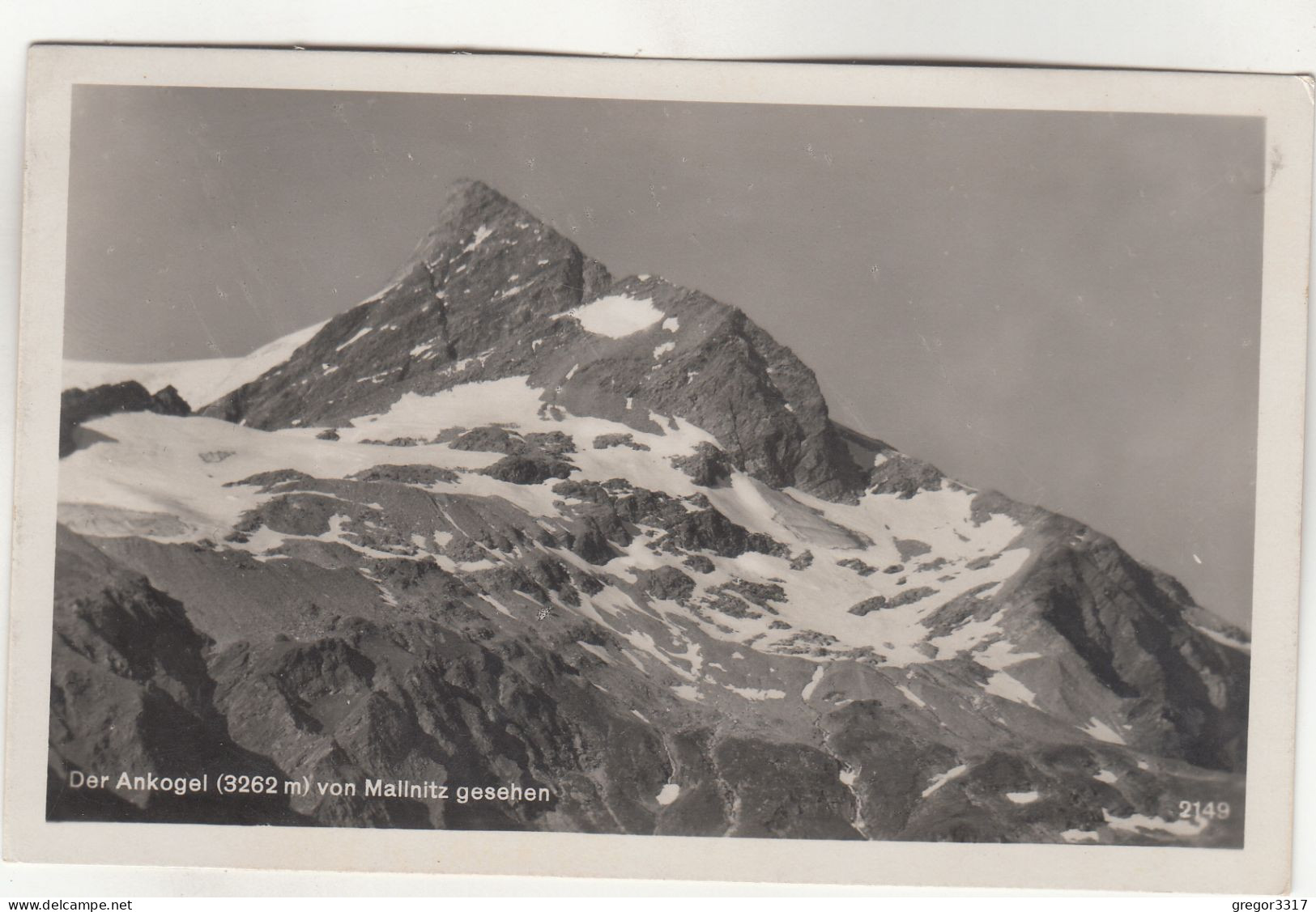 C9938) Der ANKOGEL Von MALLNITZ Gesehen ALT!  1933 Gel. Gmünd - Mallnitz