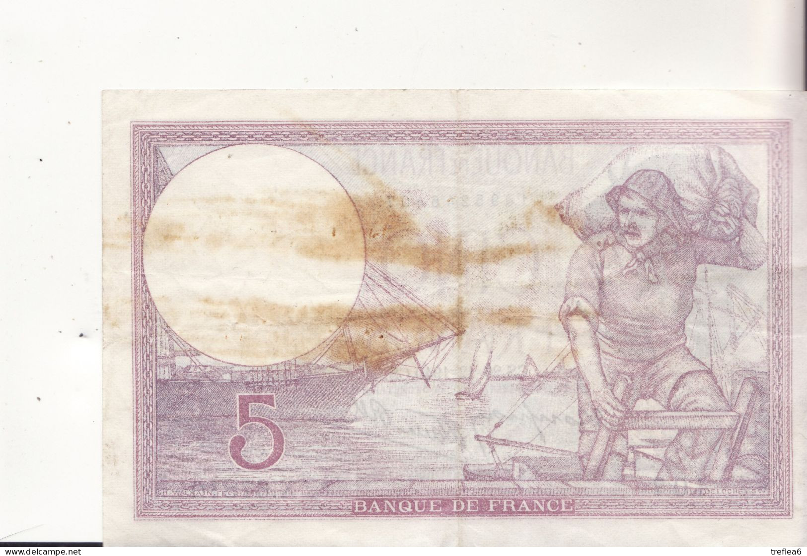 VIOLET - 5 Francs Violet - 407  X.67810 - - 5 F 1917-1940 ''Violet''