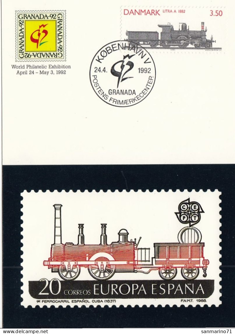 MAXIMUM CARD DENMARK 997,trains - Tarjetas – Máximo