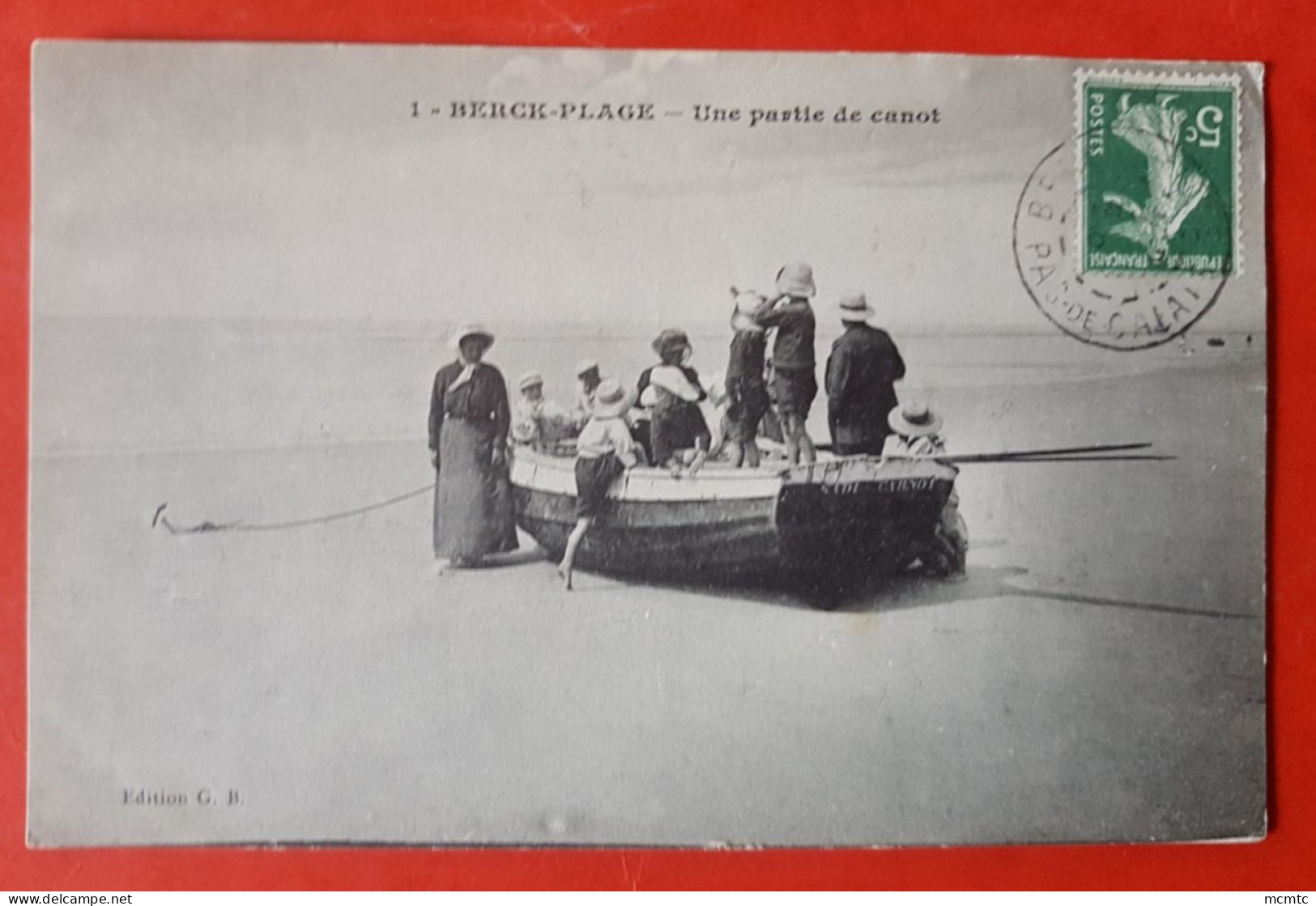 CPA -  Berck Plage - Une Partie De Canot - Berck