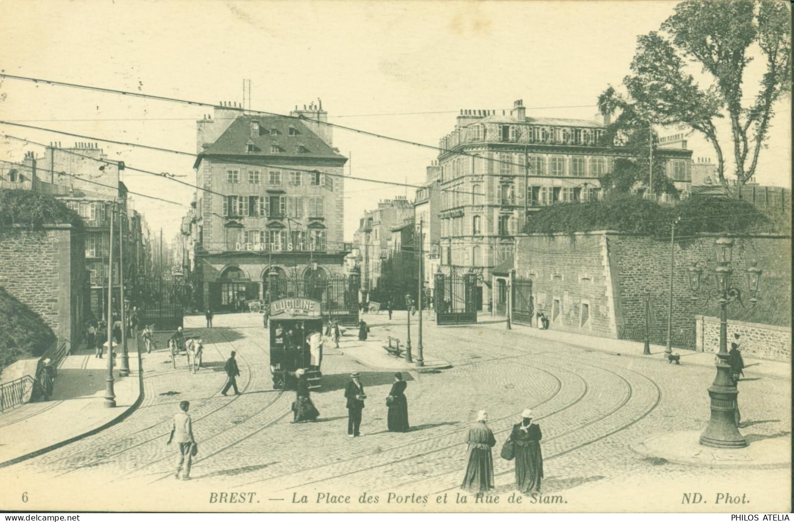 Guerre 14 CPA Brest Cachet Dépôt De Réception Des Chevaux étrangers Brest CAD Brest - Oorlog 1914-18