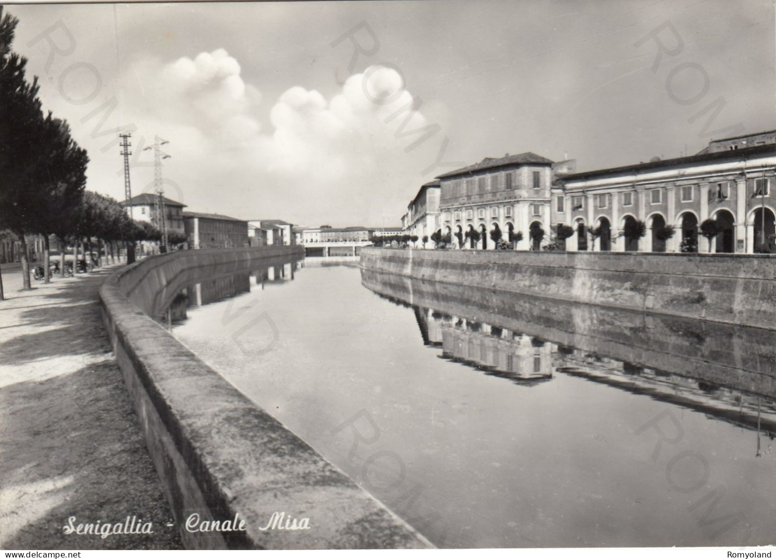 CARTOLINA  SENIGALLIA,ANCONA,MARCHE-CANALE MISA-MARE,SOLE,ESTATE,VACANZA,SPIAGGIA,BARCHE,BELLA ITALIA,VIAGGIATA 1963 - Senigallia