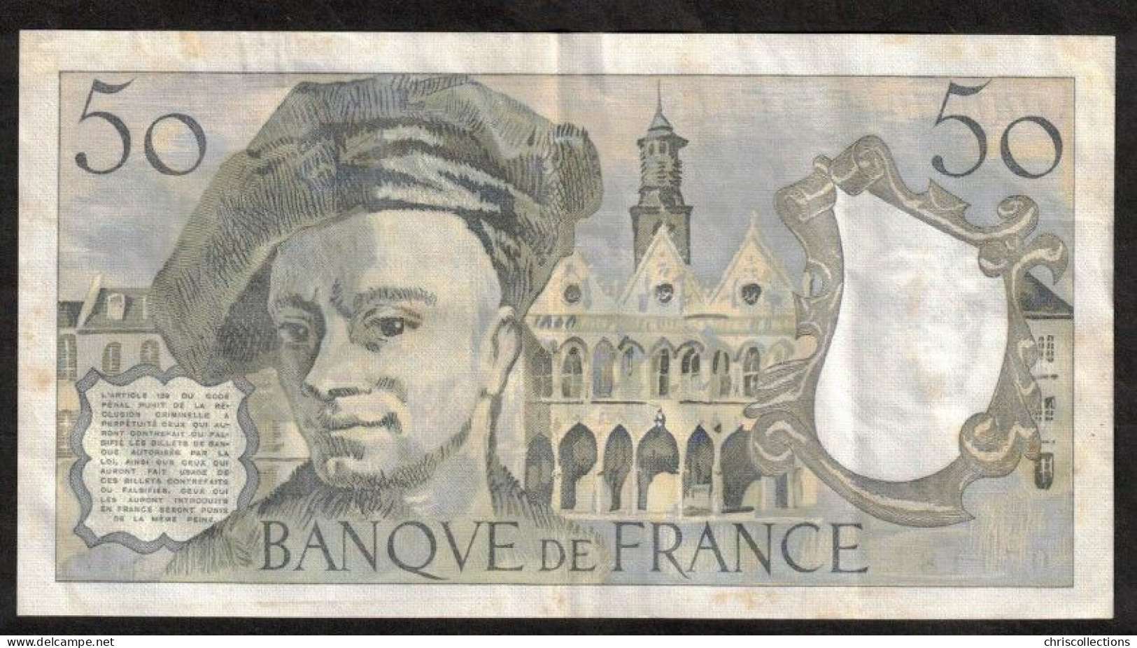 FRANCE - 50 Francs Quentin De La Tour - 1980 - F : 67/6  - N° Du Billet : 071181 - TTB - 50 F 1976-1992 ''quentin De La Tour''