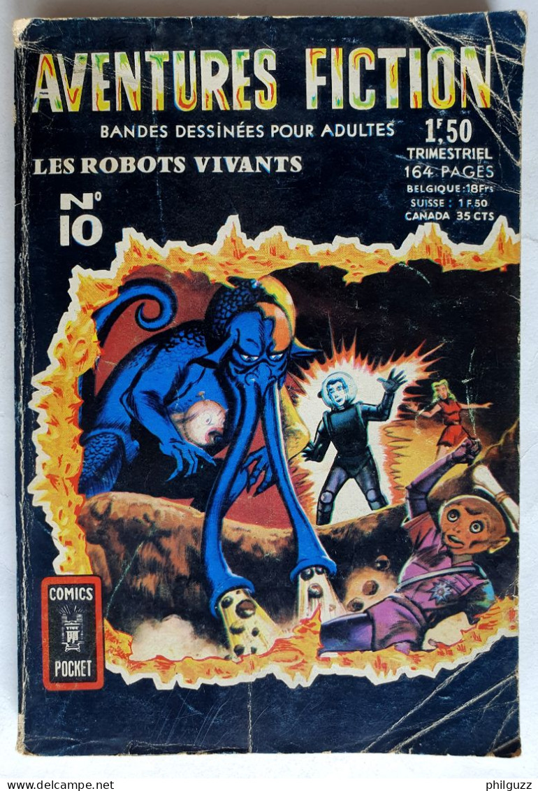 RARE PETIT FORMAT AVENTURES FICTION 10 AREDIT 2EME SERIE - Aventures Fiction