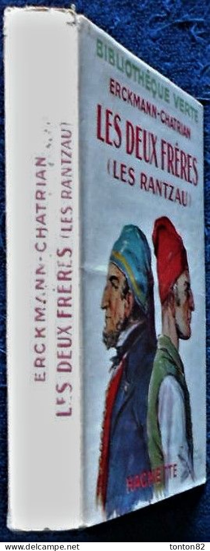 Erckmann-Chatrian - Les Deux Frères - ( Les RANTZAU ) - Bibliothèque Verte - Hachette  - ( 1948 ) . - Biblioteca Verde