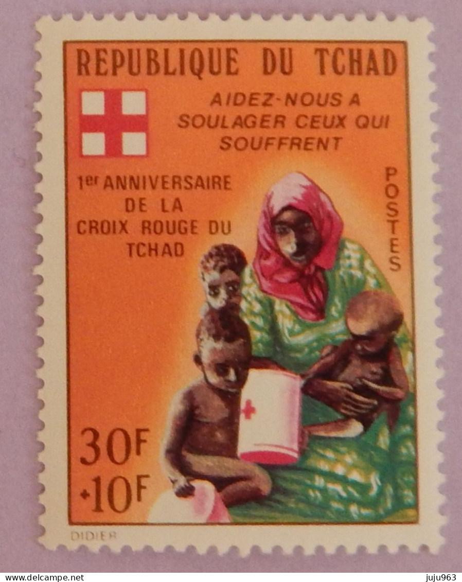 TCHAD YT 297  NEUF**MNH "CROIX ROUGE" ANNÉE 1974 - Tchad (1960-...)