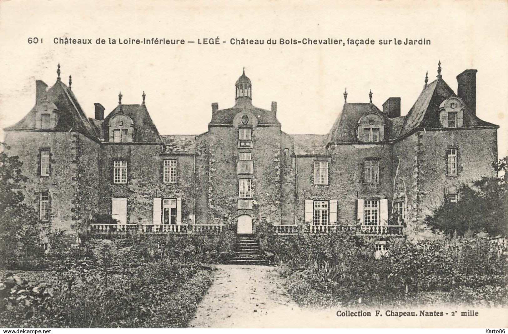 Legé * Château Du Bois Chevalier , Façade Sur Le Jardin * Châteaux De La Loire Inférieure N°601 - Legé