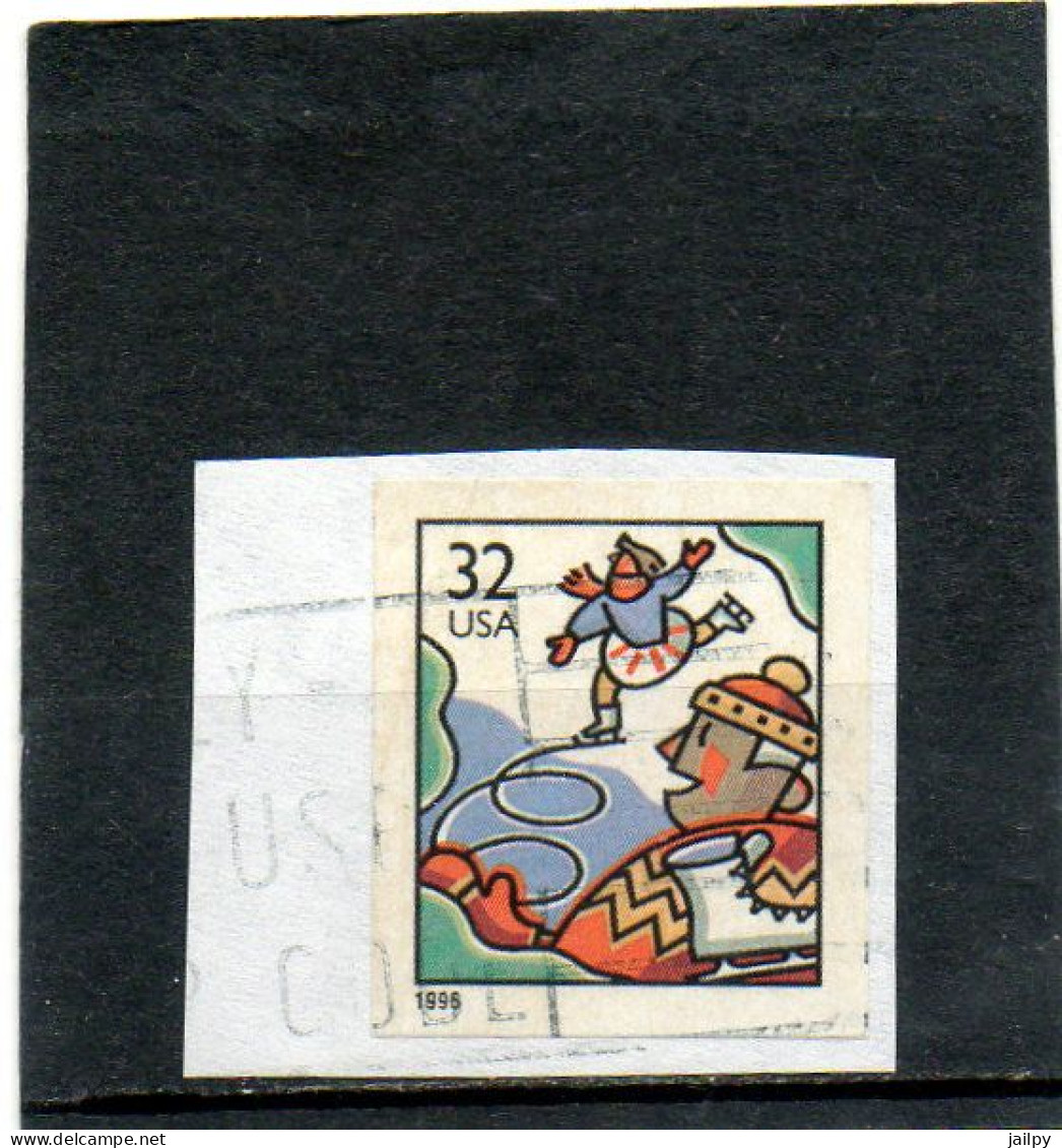 ETATS-UNIS      32 C De Carnet    1996    Y&T : 2567   Non Dentelé   Sur Fragment   Belle  Oblitération - 1981-...