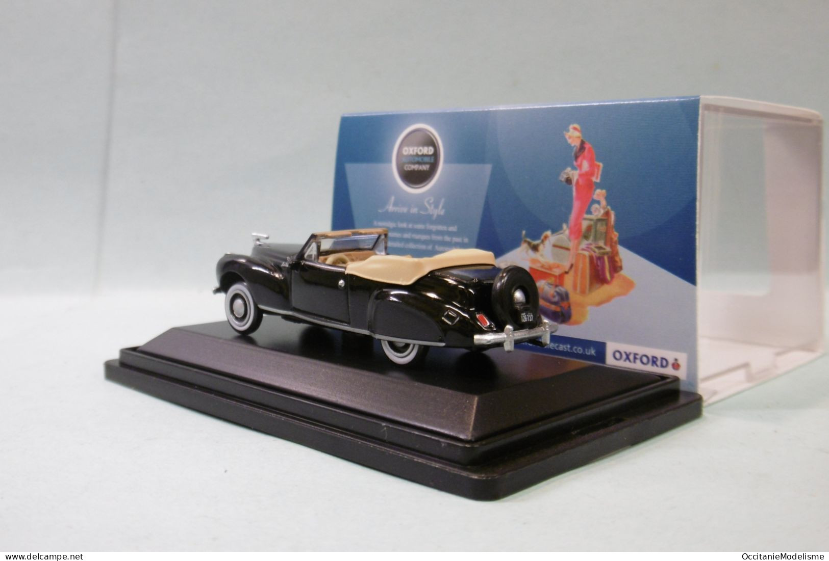 Oxford - LINCOLN CONTINENTAL Convertible 1941 Noir Voiture US Neuf HO 1/87 - Road Vehicles
