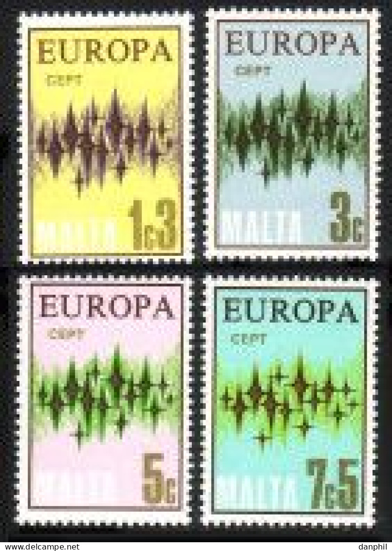 Malta 1972 Europa CEPT (**), Mint,  Mi 450-53 - € 1,-; Y&T 452-55 € 2,- - 1972