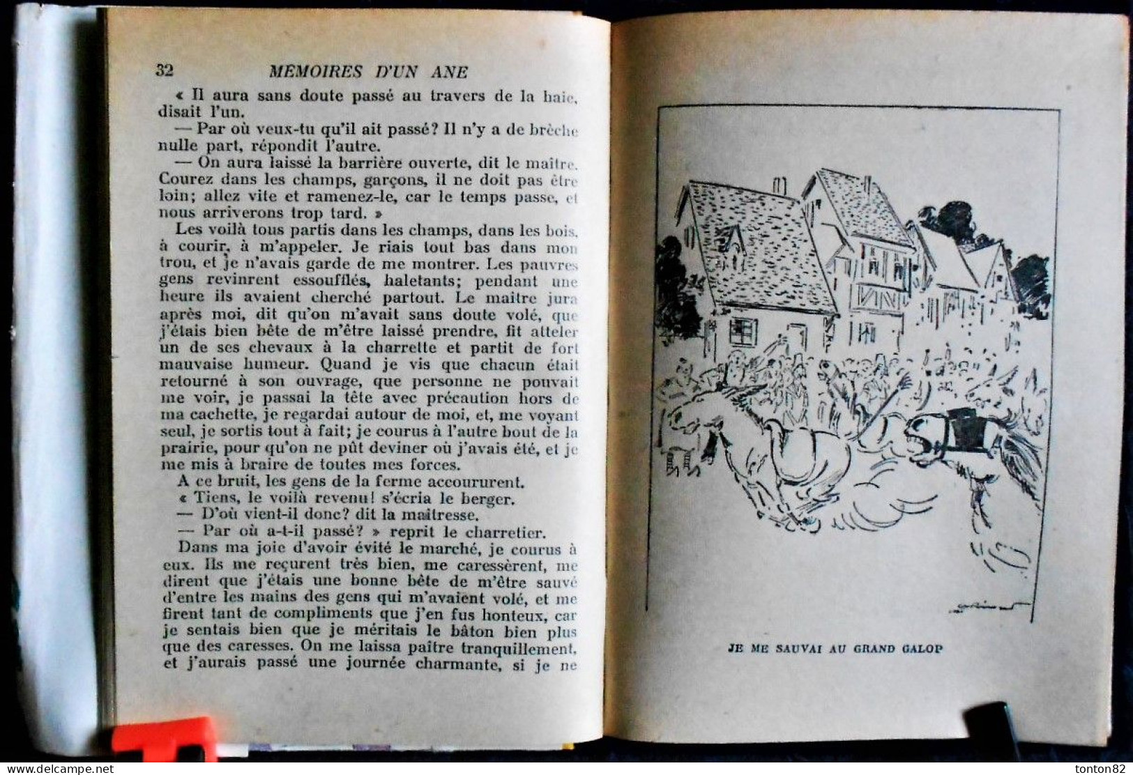 La Comtesse de Ségur - Les mémoires d'un âne - Librairie Hachette / Bibliothèque Rose - ( 1957 ) - Avec sa jaquette .