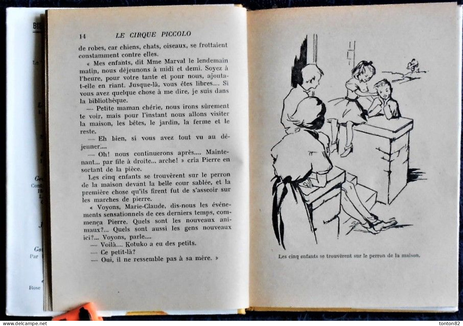 M. du Genestoux  - Le cirque Piccolo - Hachette - Bibliothèque Rose - ( 1955 ) - Avec sa jaquette .