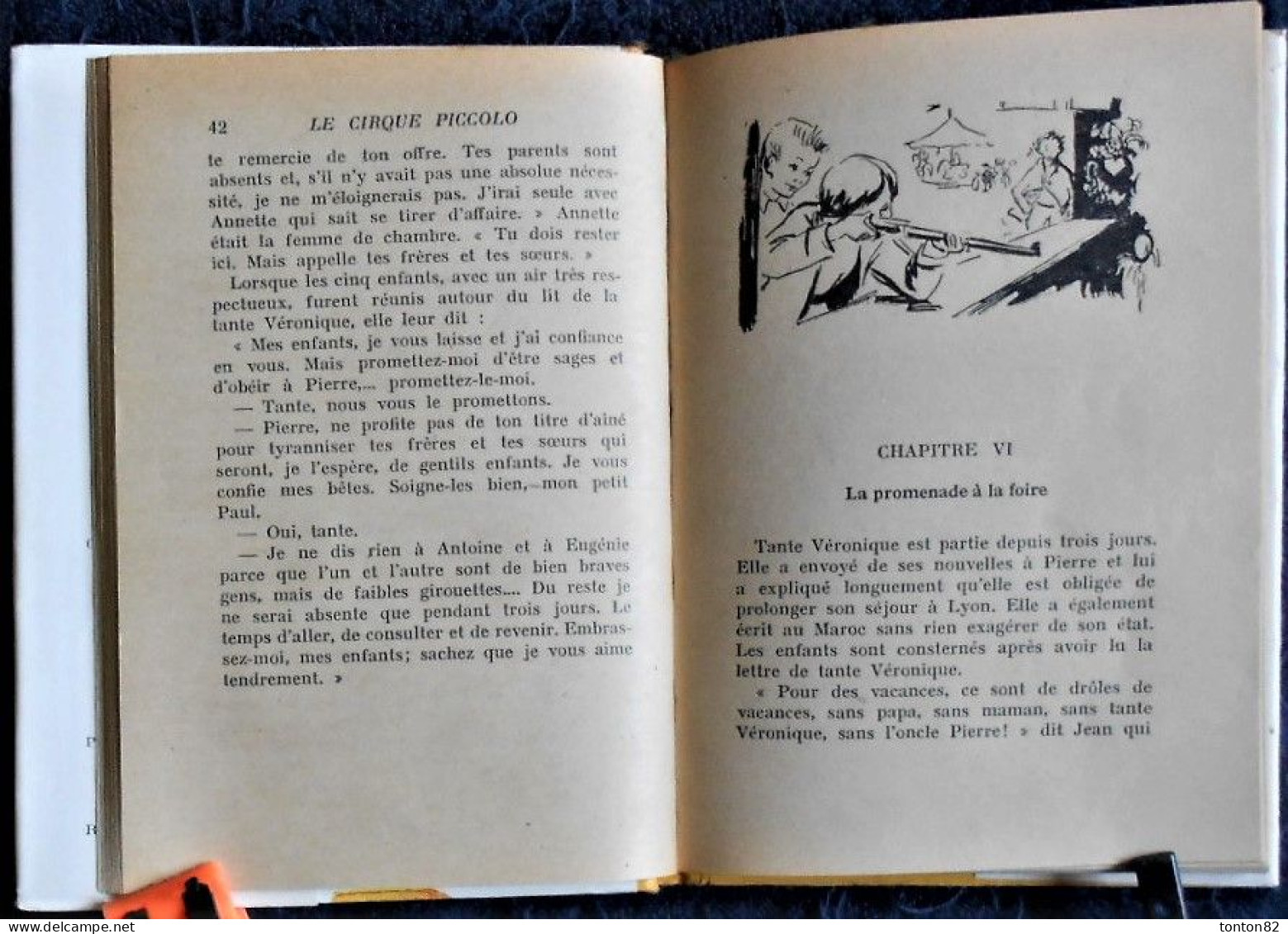 M. du Genestoux  - Le cirque Piccolo - Hachette - Bibliothèque Rose - ( 1955 ) - Avec sa jaquette .