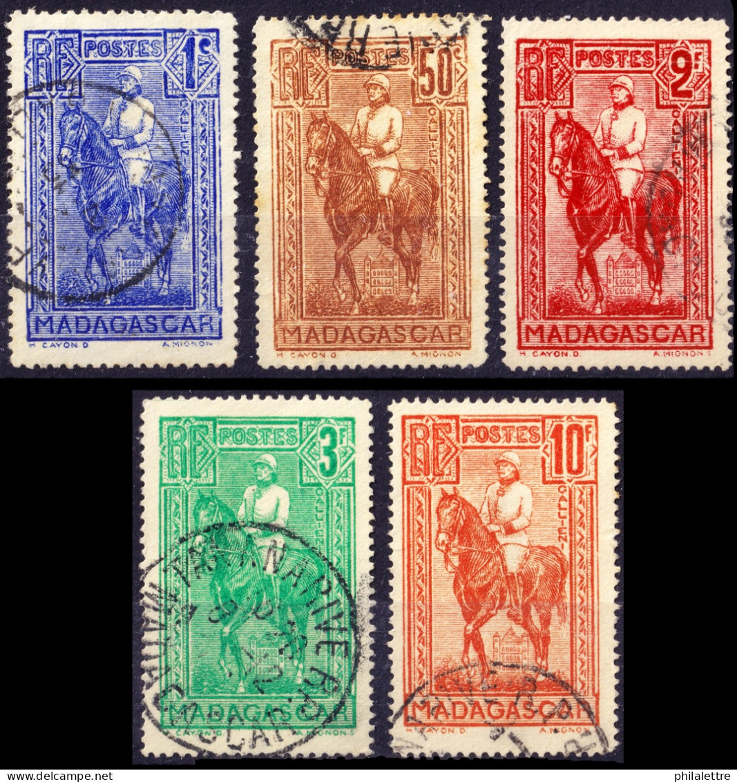 MADAGASCAR - 1931 - Yv.183/7 Série Galliéni (Gravés) Complete - Oblitérés TB - Gebruikt