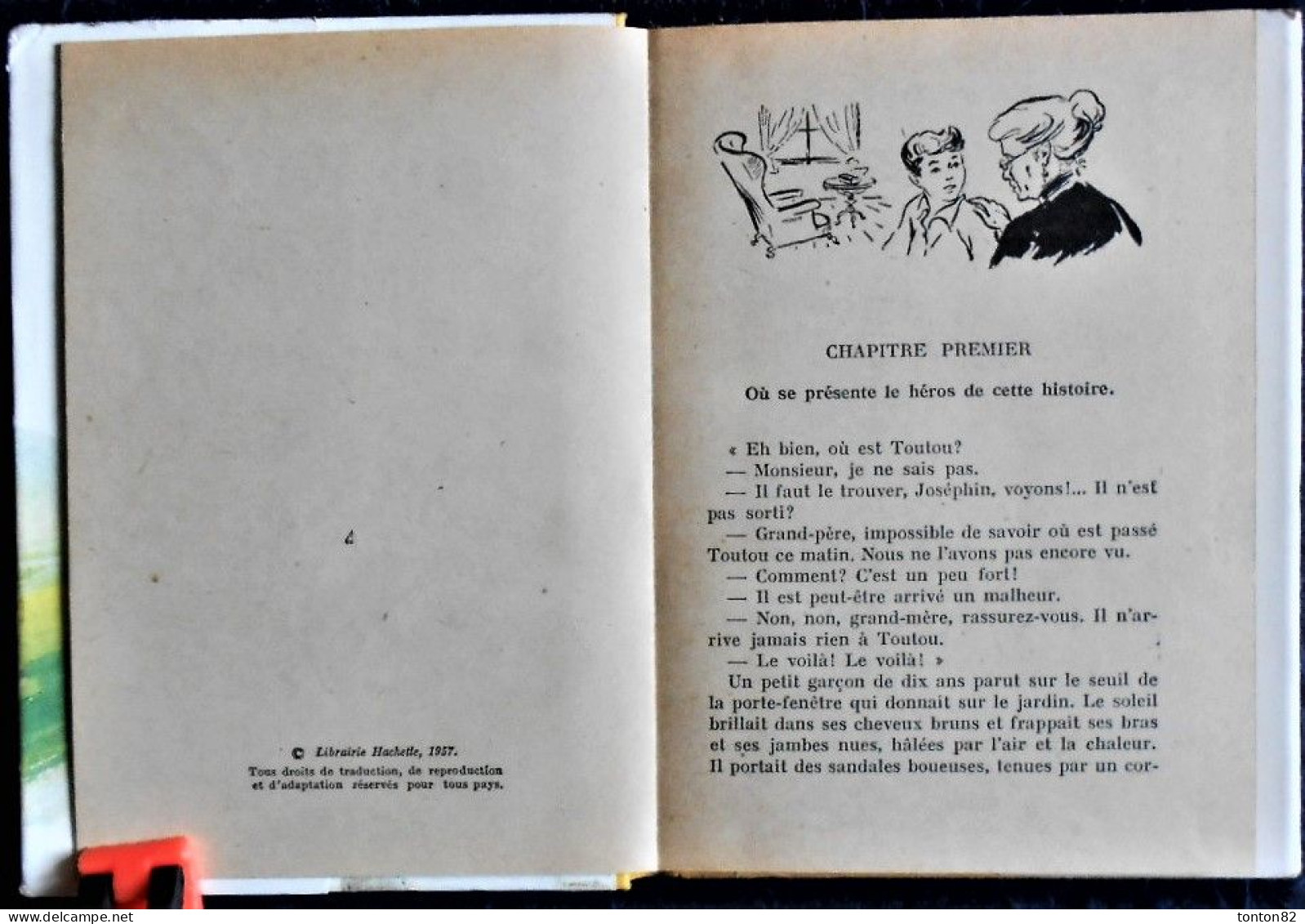 M. Du Genestoux  - TOUTOU Et Ses Cousines - Hachette - Bibliothèque Rose - ( 1957 ) - Avec Sa Jaquette . - Bibliothèque Rose