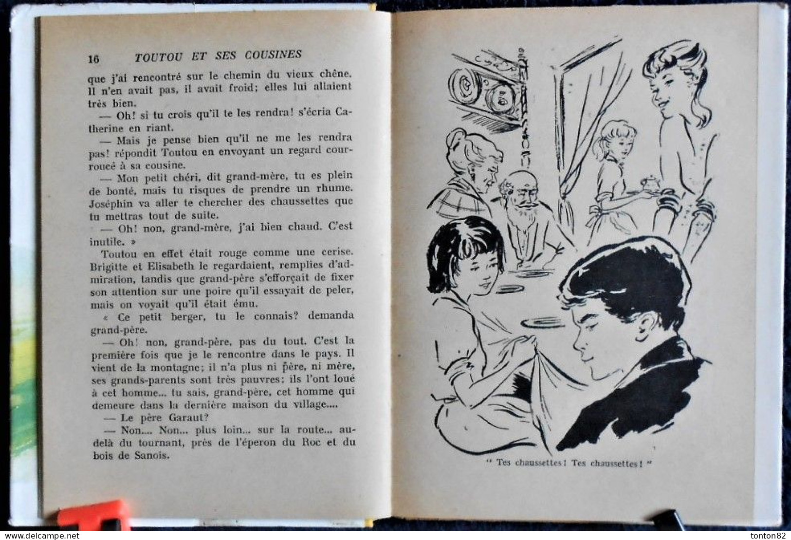 M. du Genestoux  - TOUTOU et ses cousines - Hachette - Bibliothèque Rose - ( 1957 ) - Avec sa jaquette .