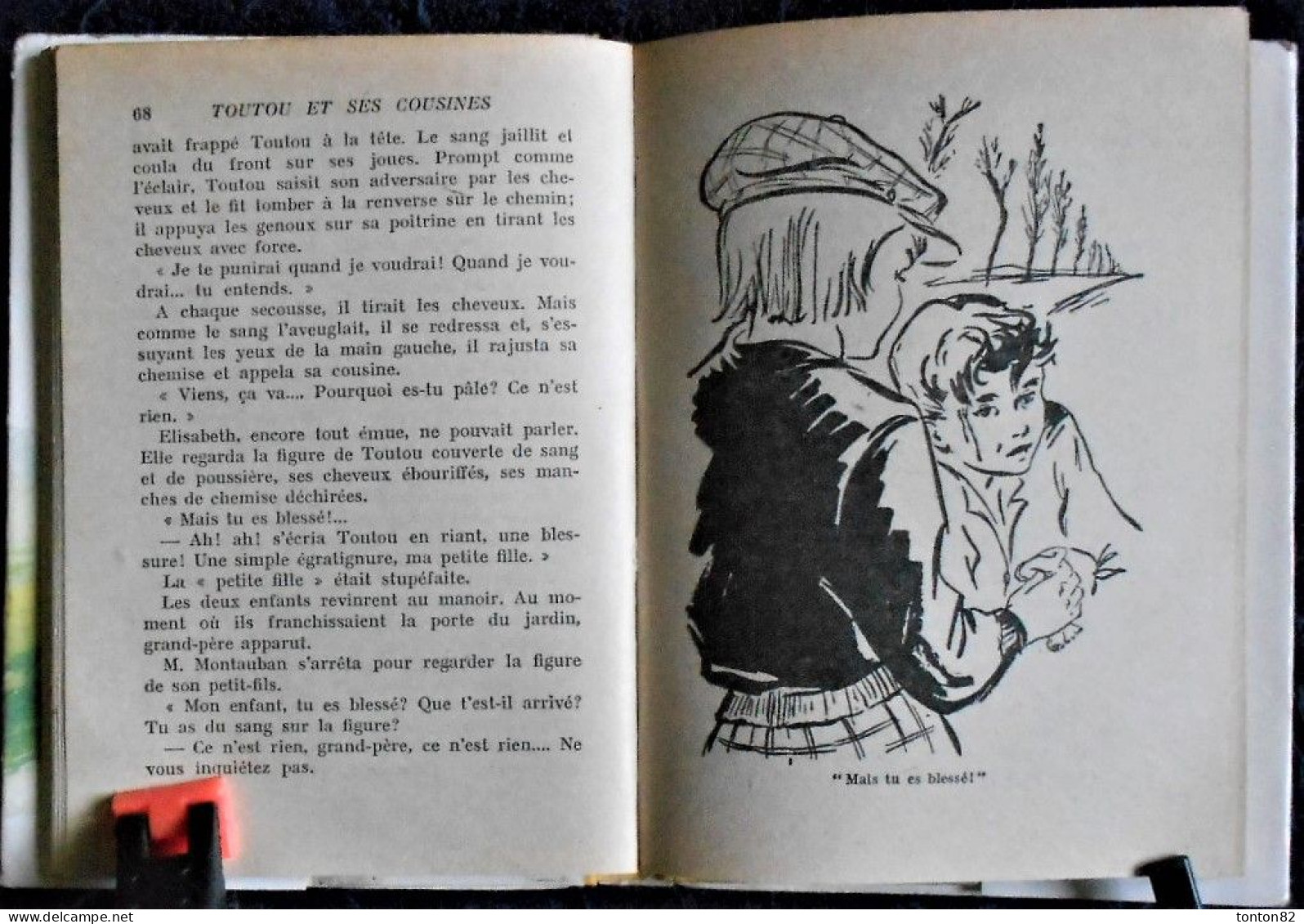 M. du Genestoux  - TOUTOU et ses cousines - Hachette - Bibliothèque Rose - ( 1957 ) - Avec sa jaquette .