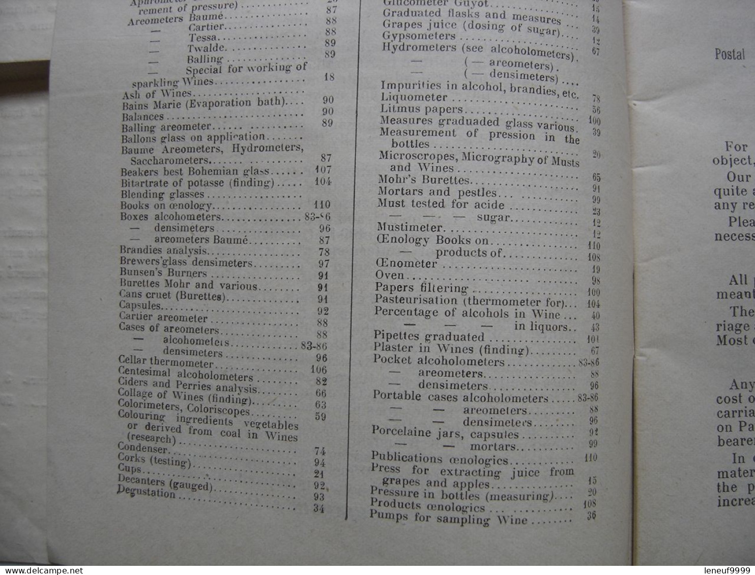 Notice On The Instruments Of Precision Popularising OEnological Chemist Dujardin - 1900-1949