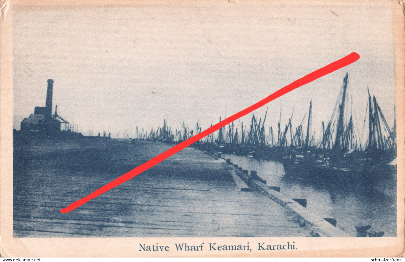AK Karachi Karatschi كراچى ڪراچي Native Wharf Keamari پاکستان Pakistan Britisch Indien British India Inde Colony Asia - Pakistan