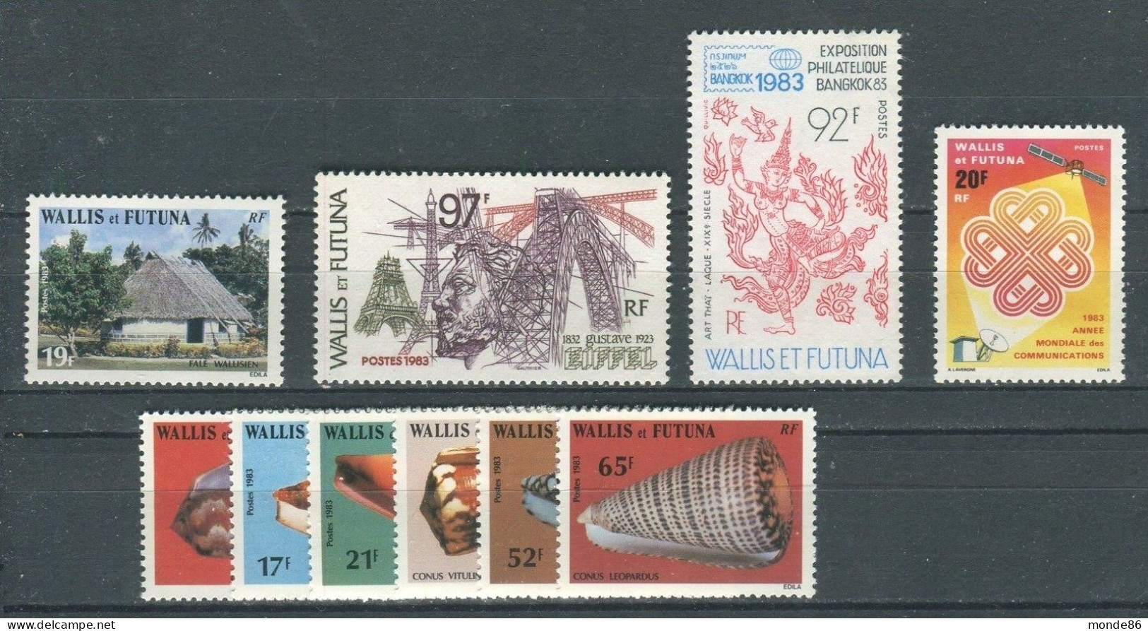 WALLIS & FUTUNA - Année Complète 1983 ** - PA Inclus - Full Years