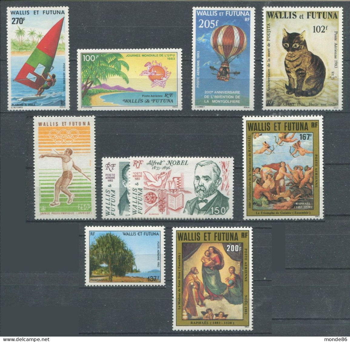 WALLIS & FUTUNA - Année Complète 1983 ** - PA Inclus - Full Years