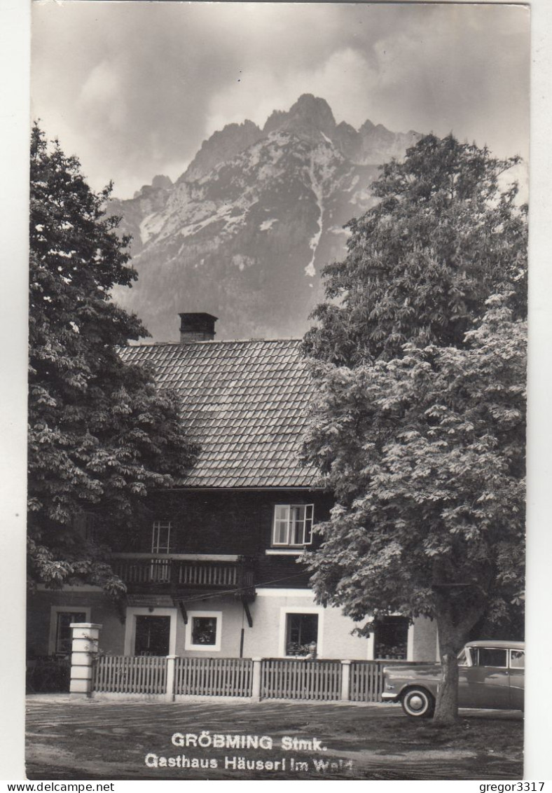 C9979) GRÖBMING - Stmk. - Gasthaus HÄUSERL Im WALD Mit Altem AUTO 1959 - Gröbming