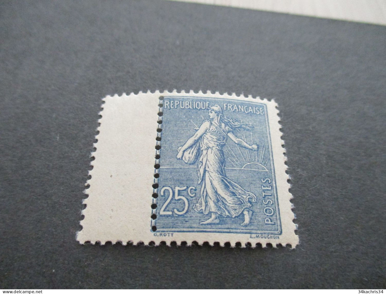 G1 France TP N132  Neuf Sans  Charnière Bord De Feuille - Unused Stamps