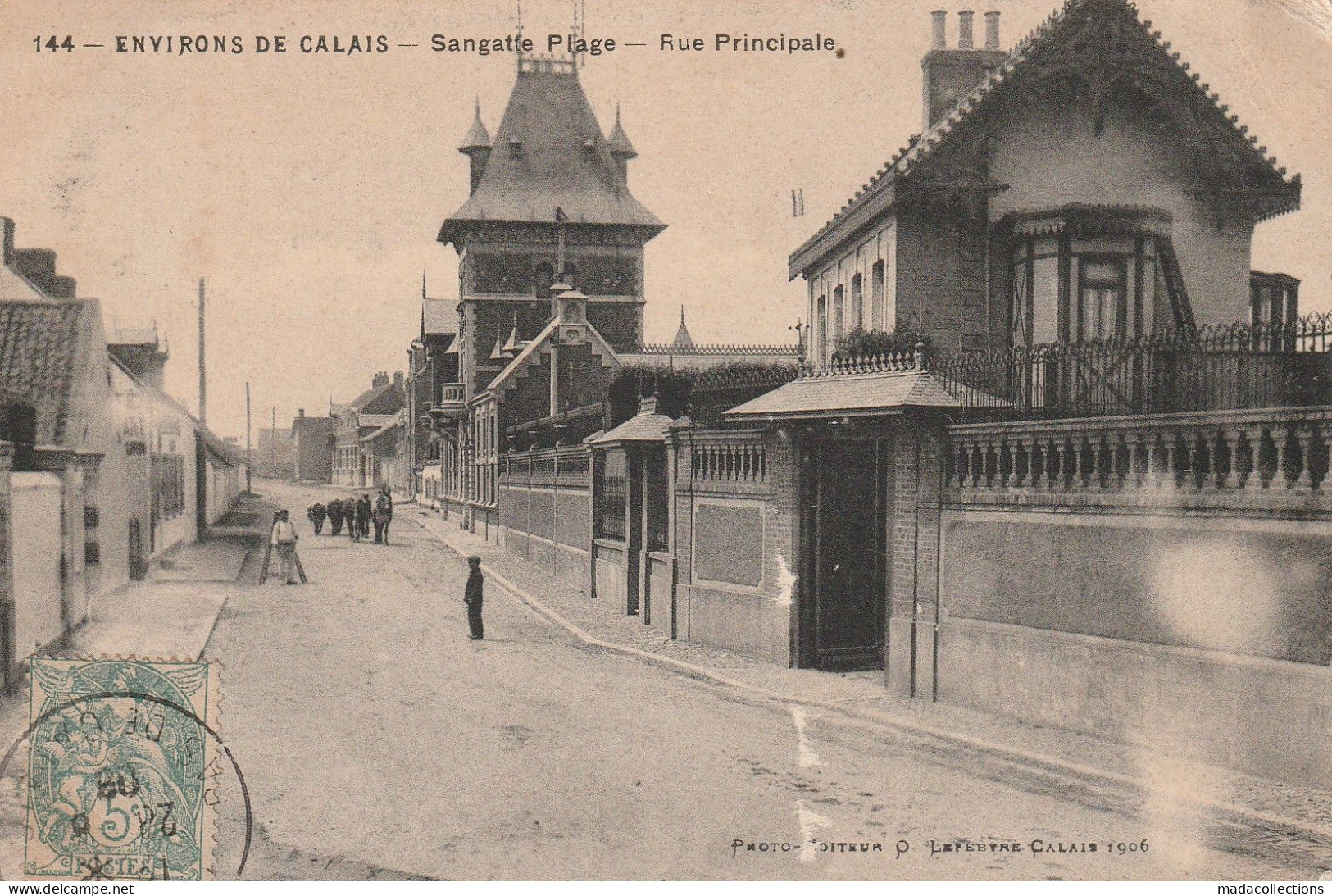 Sangatte (62 - Pas De Calais) Rue Principale - Sangatte