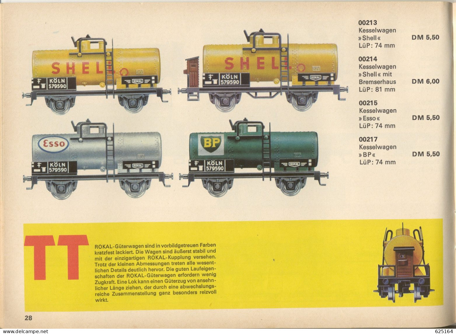 Catalogue ROKAL 1963 Nr. 15/D TT Spurweit TT 1:120 12 Mm - Allemand