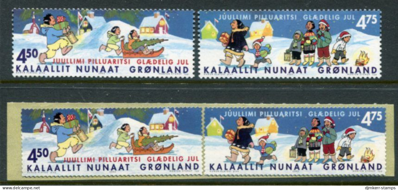 GREENLAND 2002 Christmas MNH / **.  Michel 389-92 - Unused Stamps