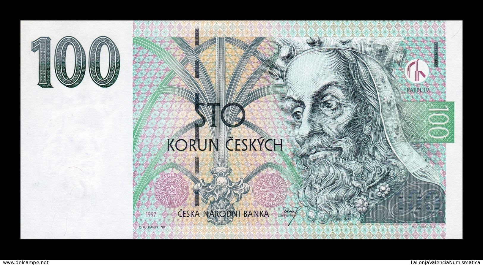 República Checa Czech Republic 100 Korun 1997 Pick 18b Serie D Sc Unc - Tschechien