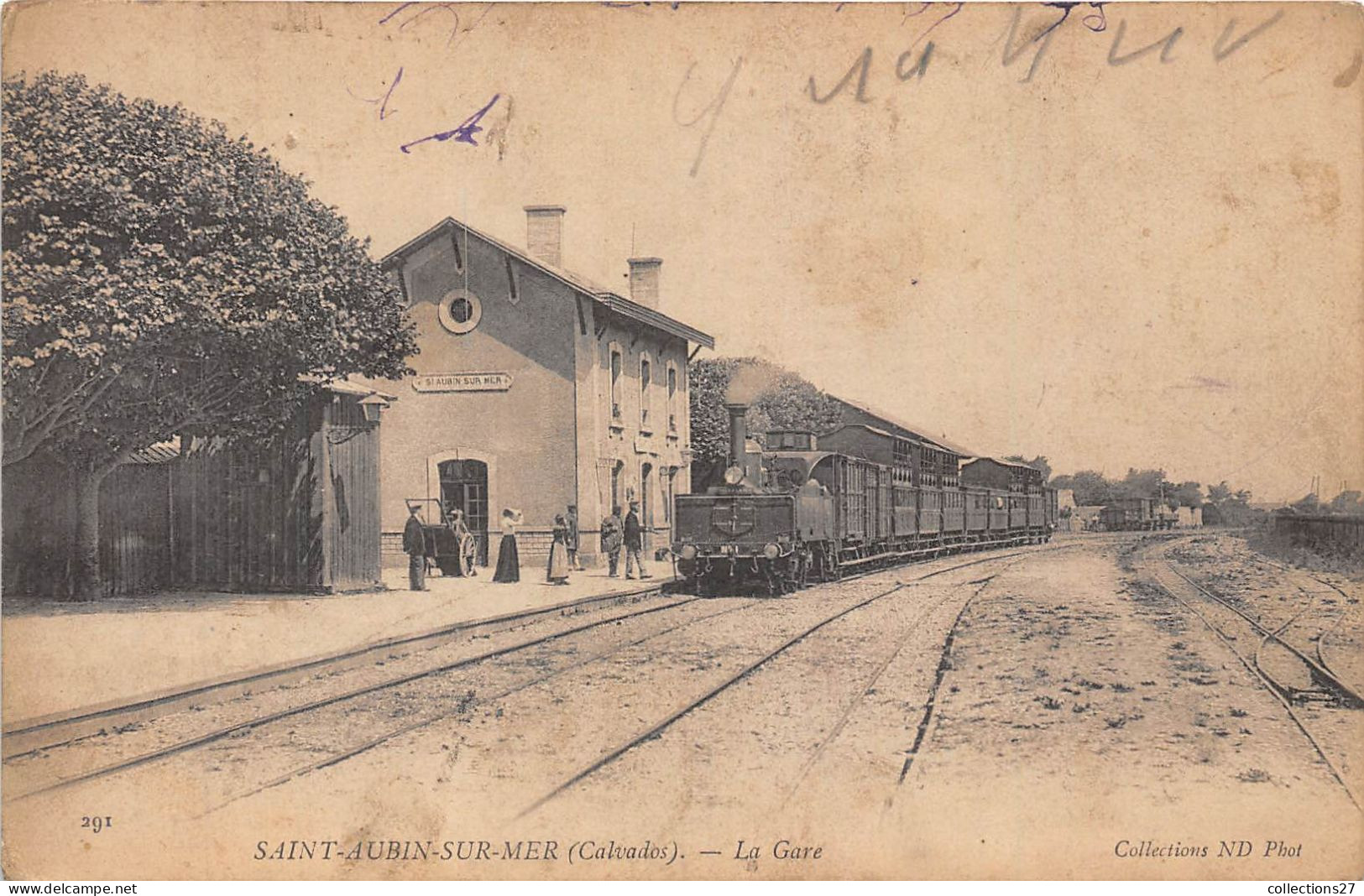 14-SAINT-AUBIN-SUR-MER- LA GARE - Saint Aubin