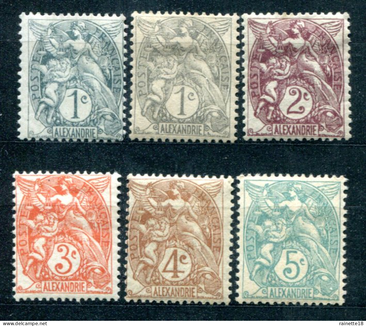 Alexandrie    19/23  * - Unused Stamps