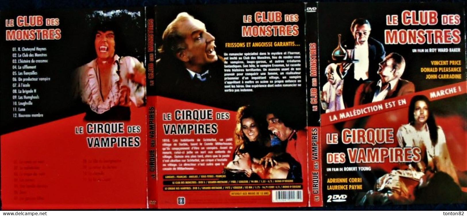 Le Club Des Monstres - Et : Le Cirque Des Vampires - Deux DVD , Deux Films . - Horror