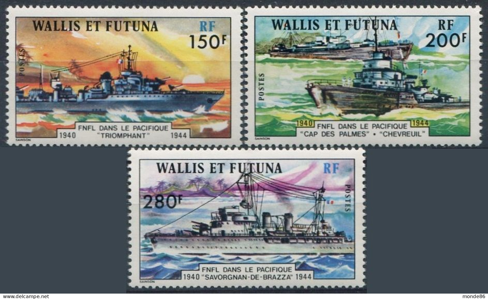 WALLIS & FUTUNA - Y&T  N° 210-212 * - Unused Stamps