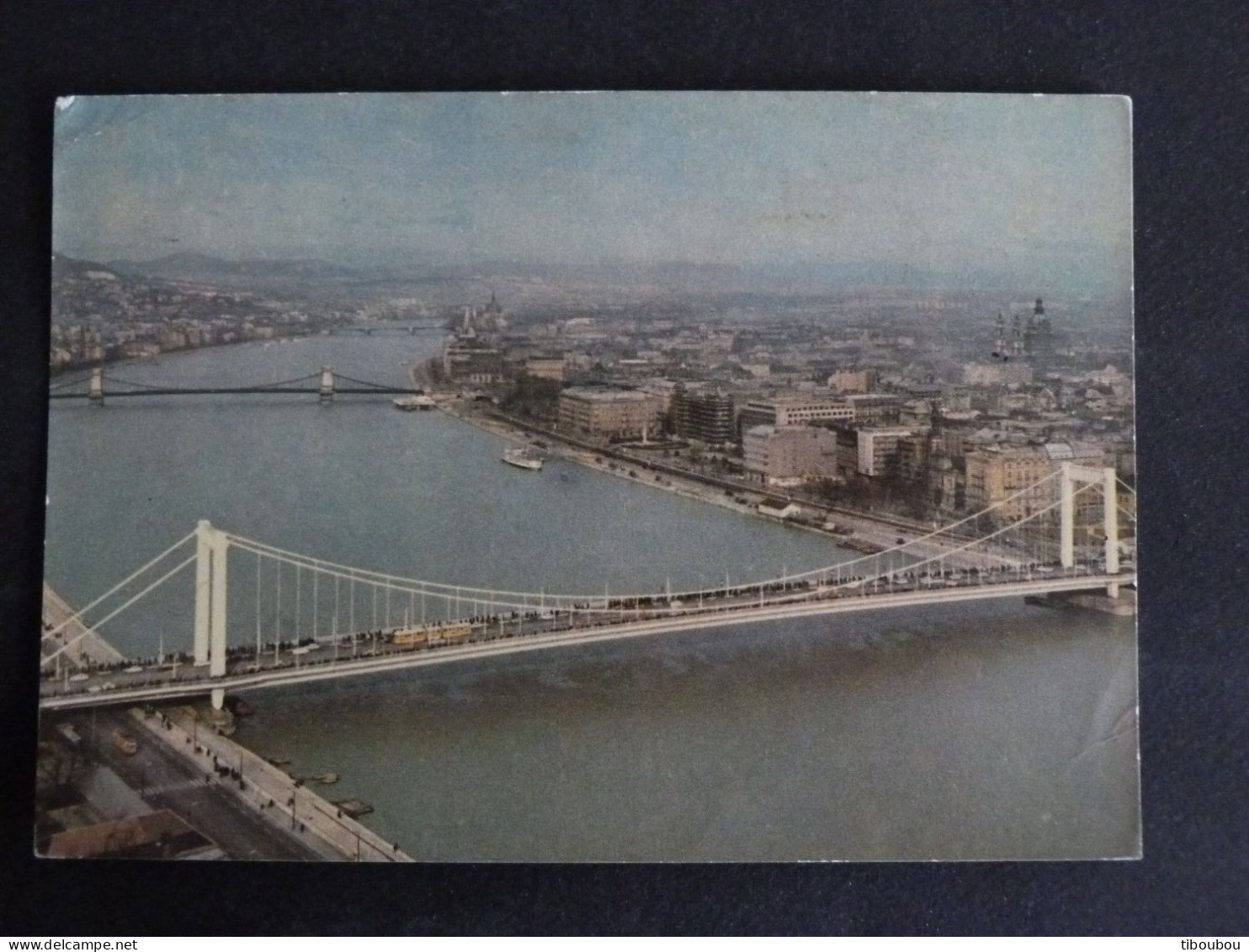 HONGRIE HUNGARY MAGYARORSZAG AVEC YT 1678 PROTECTION ROOUTIERE ENFANT BALLON - BUDAPEST PONT ELISABETH - Brieven En Documenten