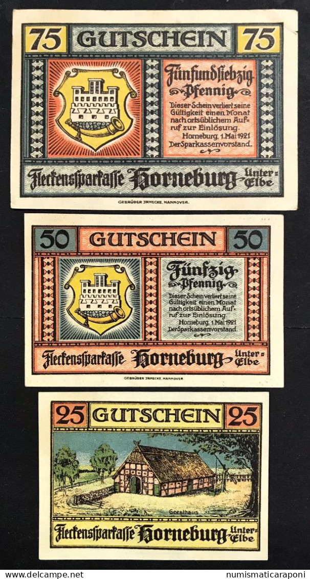 GERMANIA ALEMANIA GERMANY Notgeld  25  50 75  Pfennig 1921 Gutschen Lotto 2878 - Deutsche Golddiskontbank