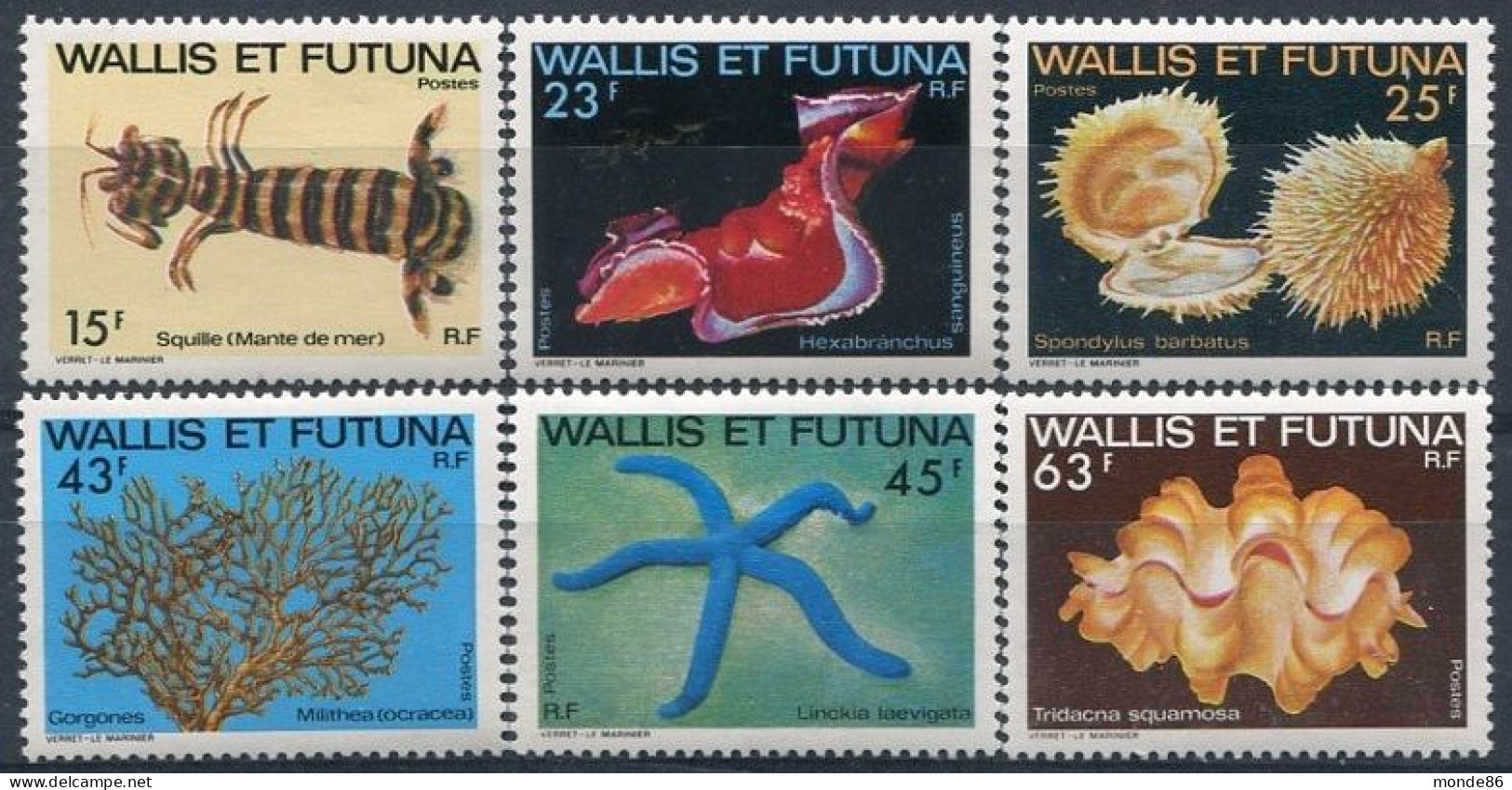 WALLIS & FUTUNA - Y&T  N° 248-253 ** - Unused Stamps