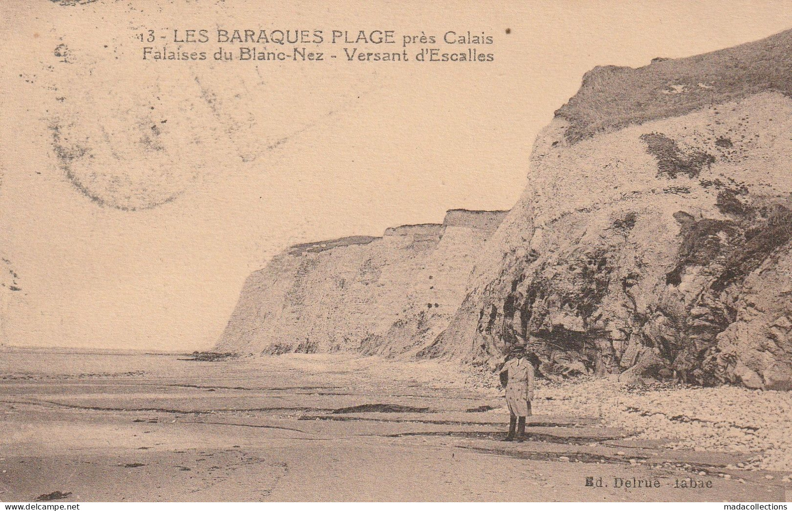 Sangatte (62 - Pas De Calais) Les Barraques - Plage  .Falaises Du Blanc-Nez - Versant D'Escalles - Sangatte