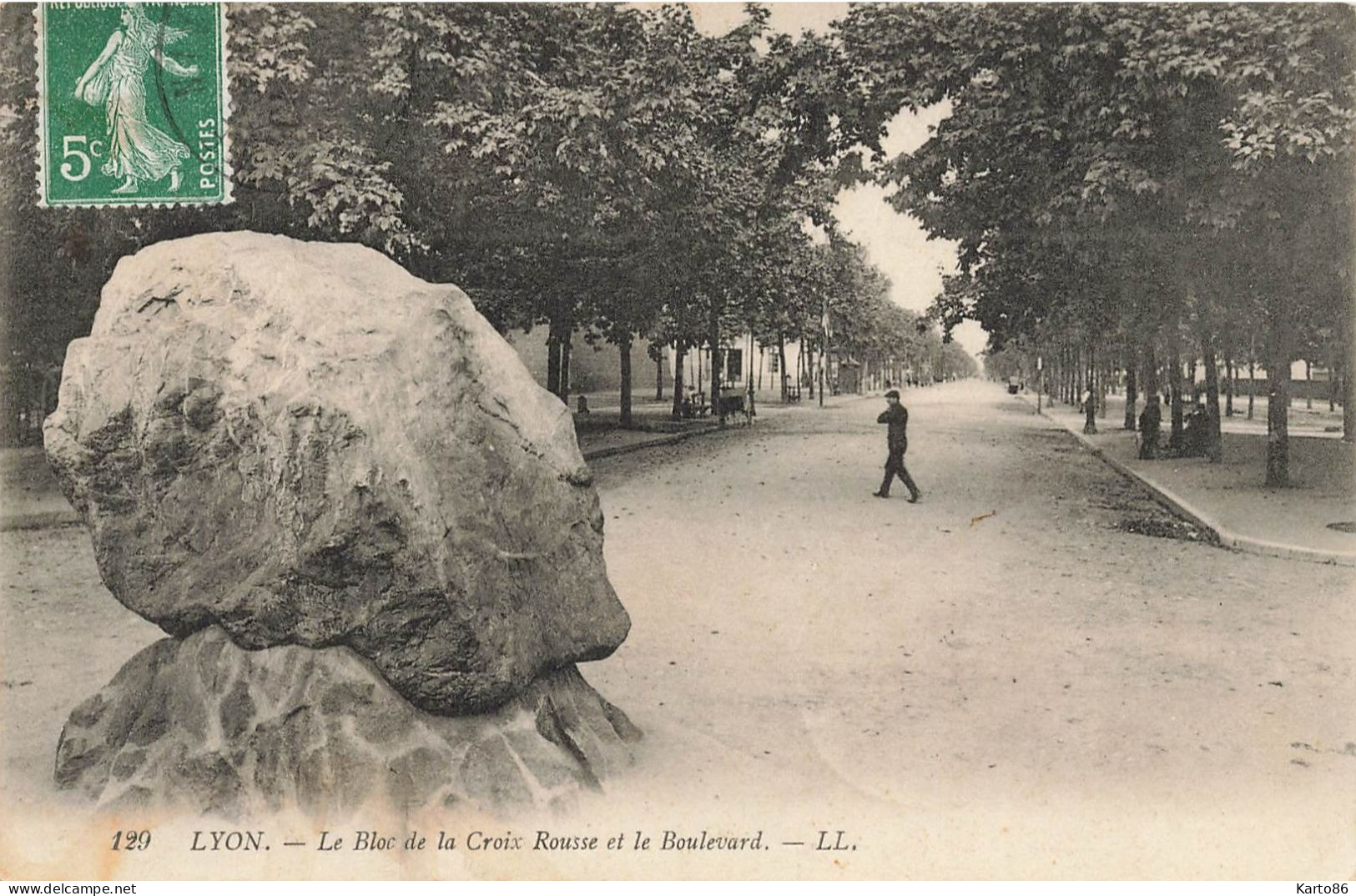 Lyon * 4ème * Le Bloc De Pierre De La Croix Rousse Et Le Boulevard - Lyon 4