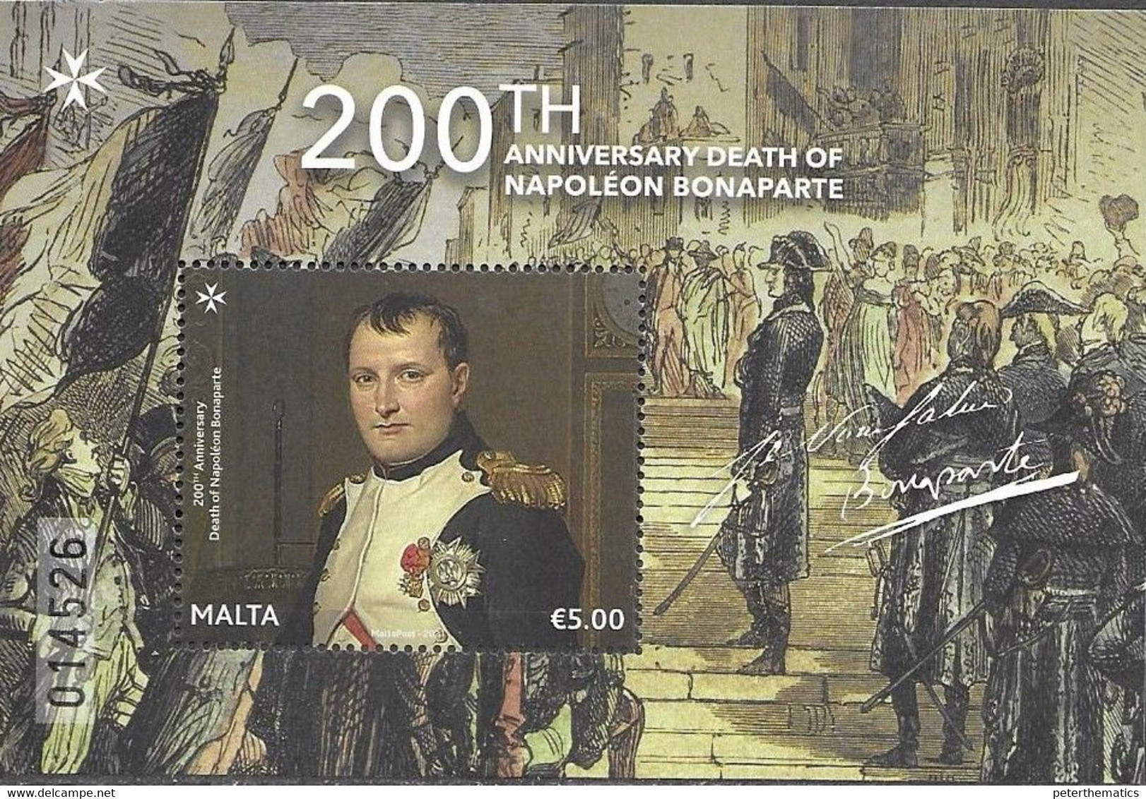 MALTA, 2021, MNH, NAPOLEON, S/SHEET - Napoléon