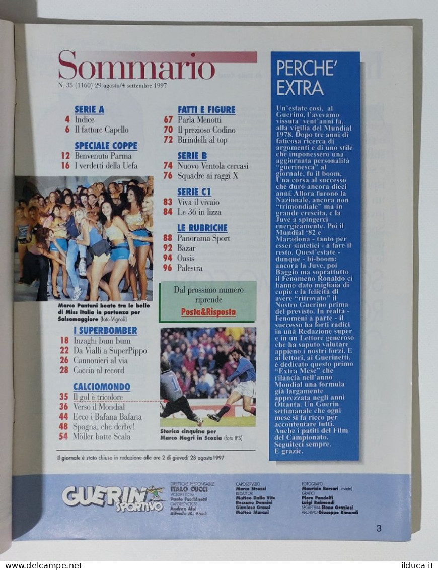 I115126 Guerin Sportivo A. LXXXIV N. 35 1997 - Inzaghi Capello Kluivert Ronaldo - Sports