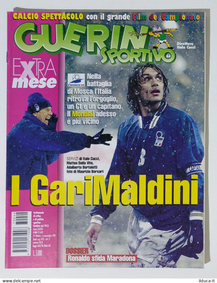 I115135 Guerin Sportivo A. LXXXIV N. 44 1997 - Maldini - Ronaldo - Nazionale - Deportes