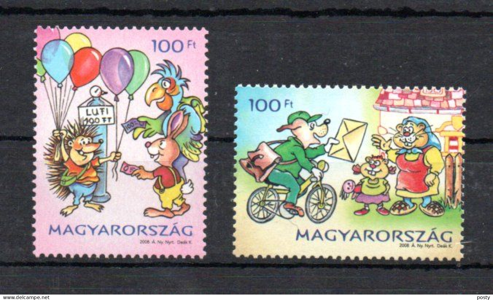 HONGRIE - HUNGARY - 2008 - DESSINS ANIMES POUR ENFANT - CARTOONS FOR CHILDREN - CYCLISME - BICYCLETTE - - Ongebruikt