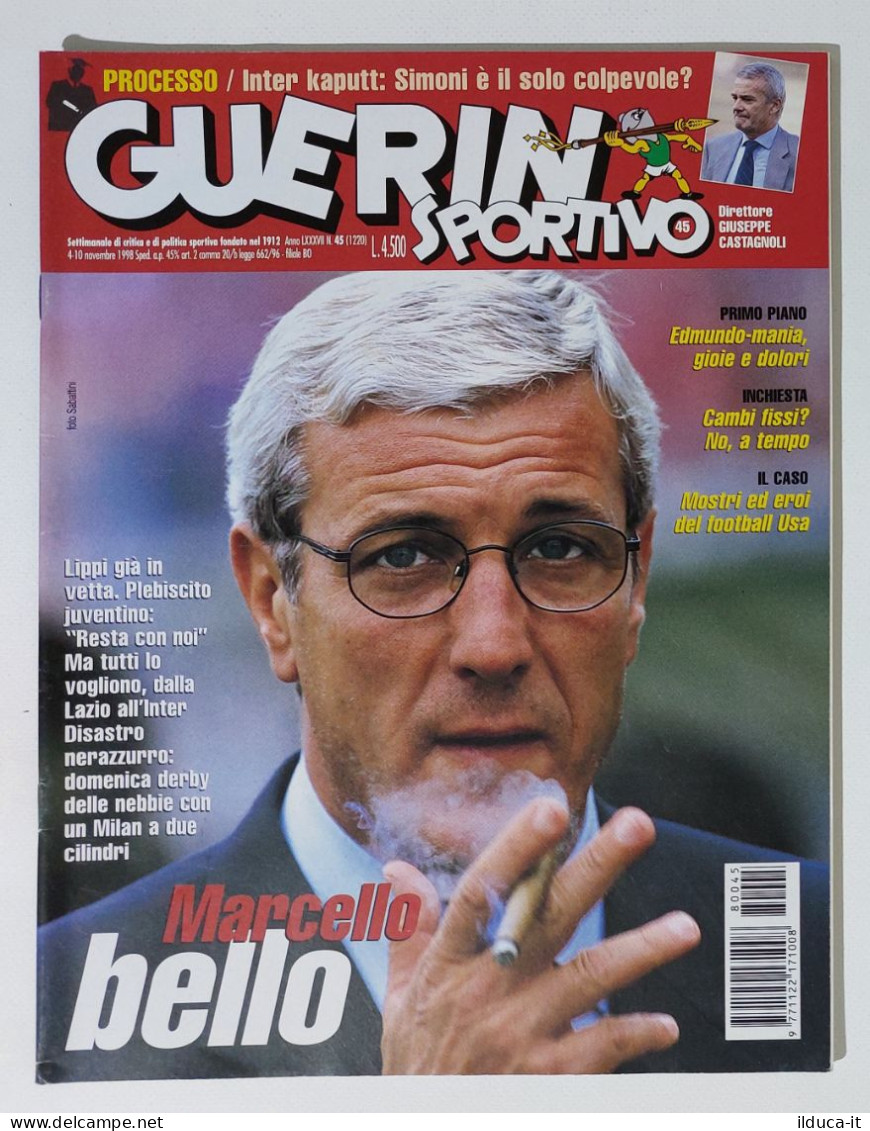 I115152 Guerin Sportivo A. LXXXVII N. 45 1998 - Lippi Juventus - Edmundo - Sports