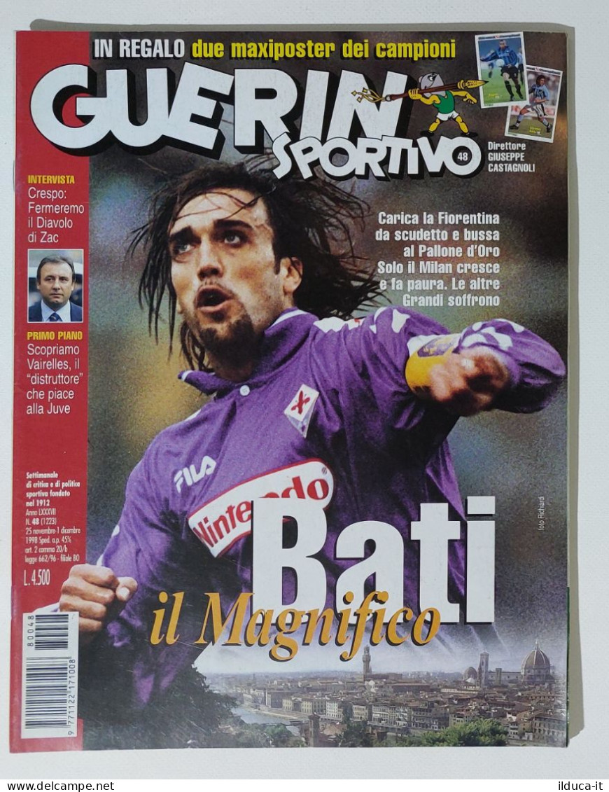 I115155 Guerin Sportivo A. LXXXVII N. 48 1998 - Batistuta - Zaccheroni - Sports