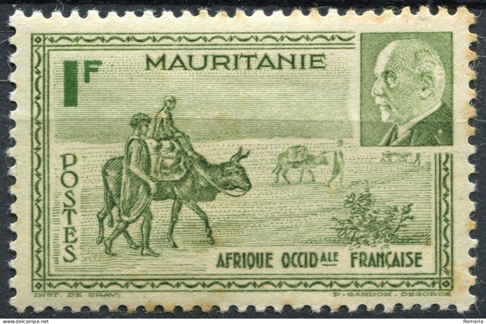 Mauritanie - 1913 -> 1944 - Yt 21- 22 - 73 - 74 - 75 - 76 - 78 - 81 - 123 - 136 oblitérés