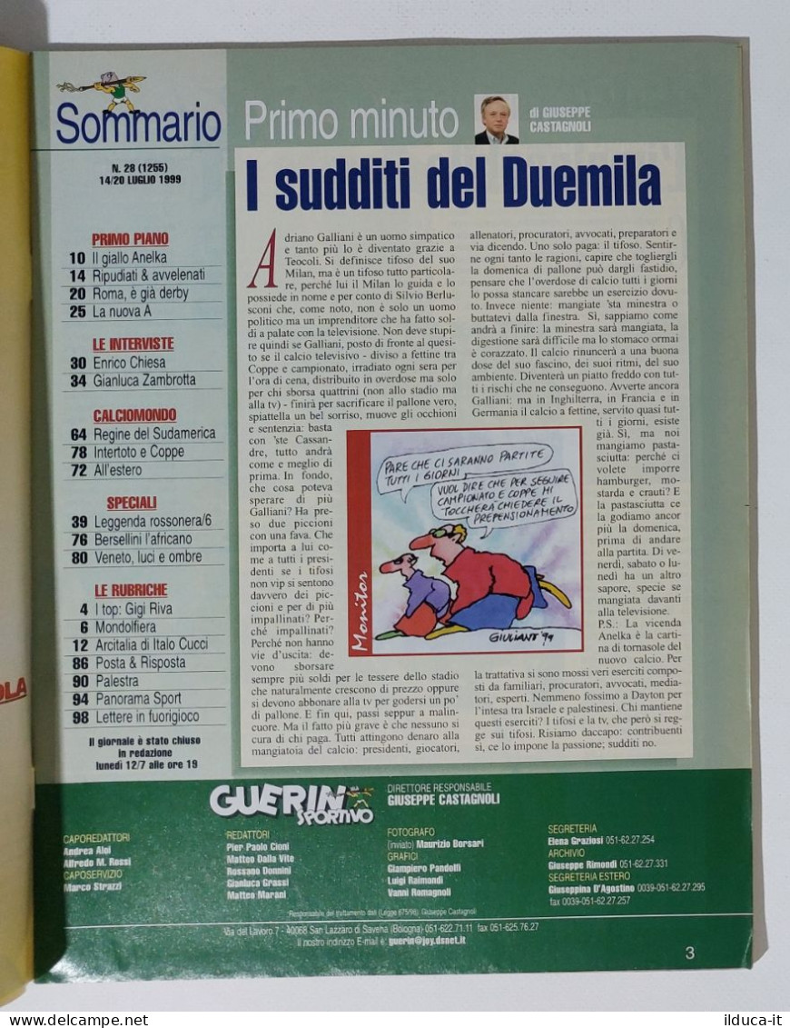 I115168 Guerin Sportivo A. LXXXVIII N. 28 1999 - Anelka - Zambrotta Chiesa - Sport