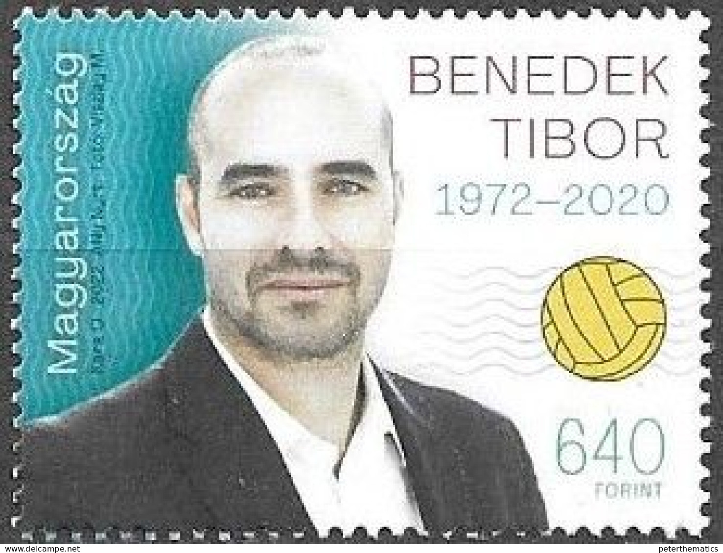 HUNGARY, 2022, MNH, SPORTS, WATER POLO, BENEDEK TIBOR, THREE TIME OLYMPIC-EUROPEAN WORLD CHAMPION WATER PLAYER,1v - Water-Polo